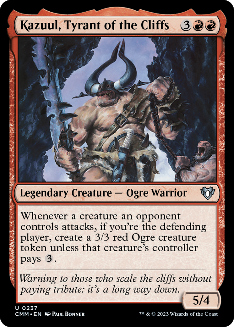 Kazuul, Tyrant of the Cliffs [Commander Masters] | Good Games North