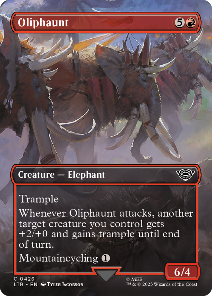 Oliphaunt (Borderless Alternate Art) [The Lord of the Rings: Tales of Middle-Earth] | Good Games North