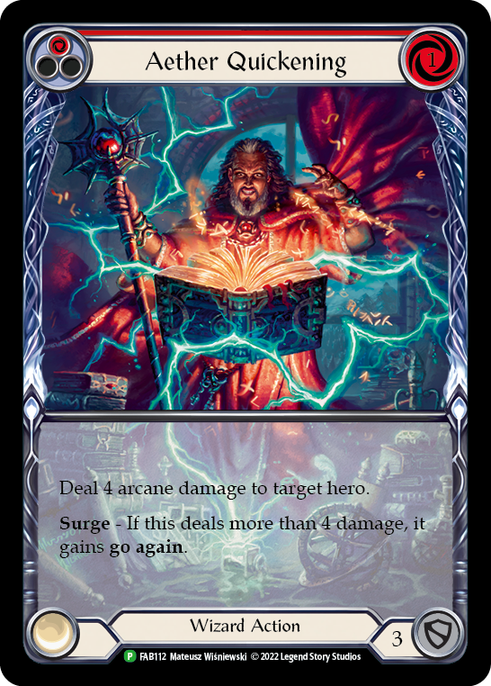 Aether Quickening (Red) [FAB112] (Promo)  Rainbow Foil | Good Games North