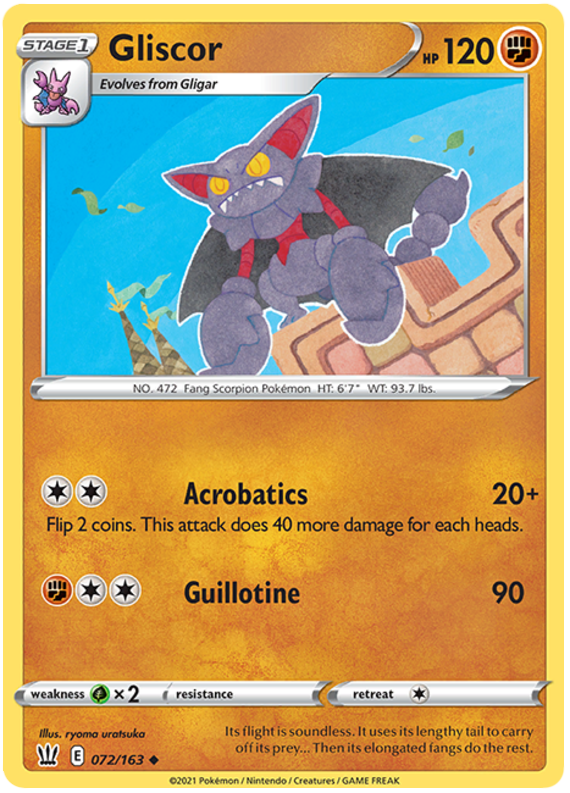 Gliscor (072/163) [Sword & Shield: Battle Styles] | Good Games North