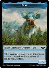 Mercenary // Beau Double-Sided Token [Outlaws of Thunder Junction Tokens] | Good Games North