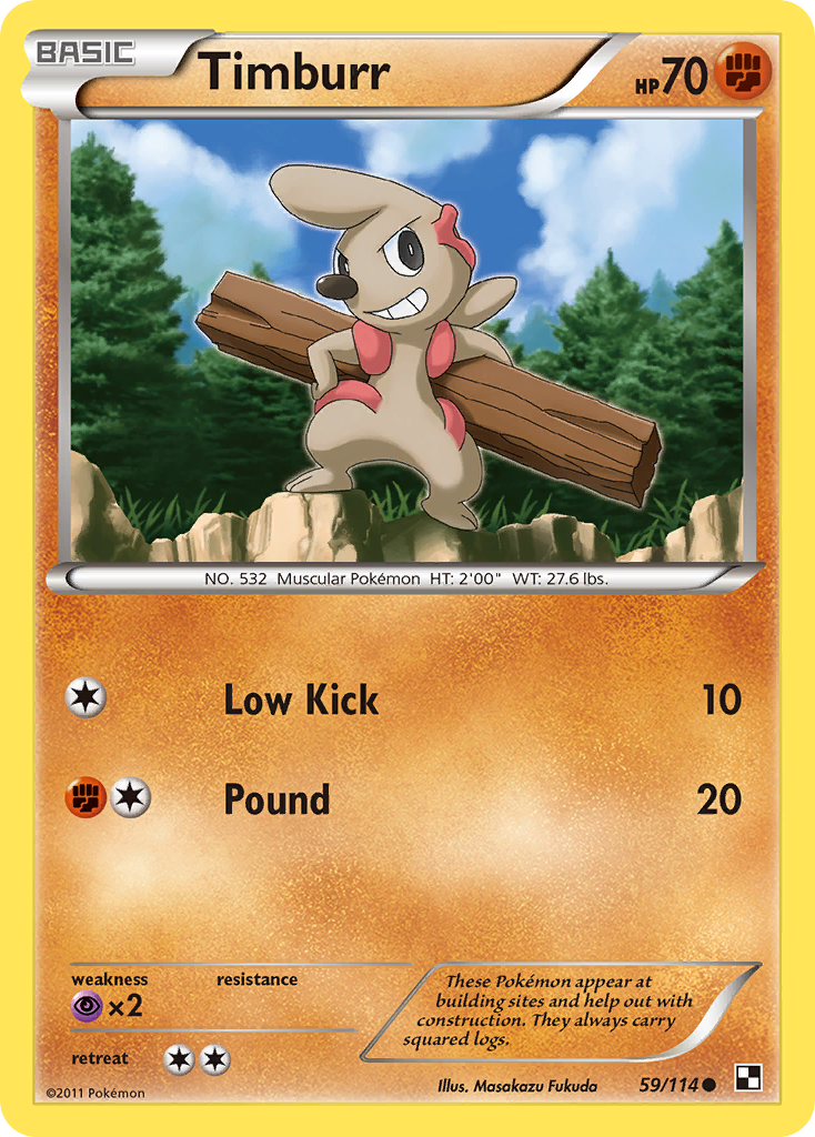 Timburr (59/114) [Black & White: Base Set] | Good Games North