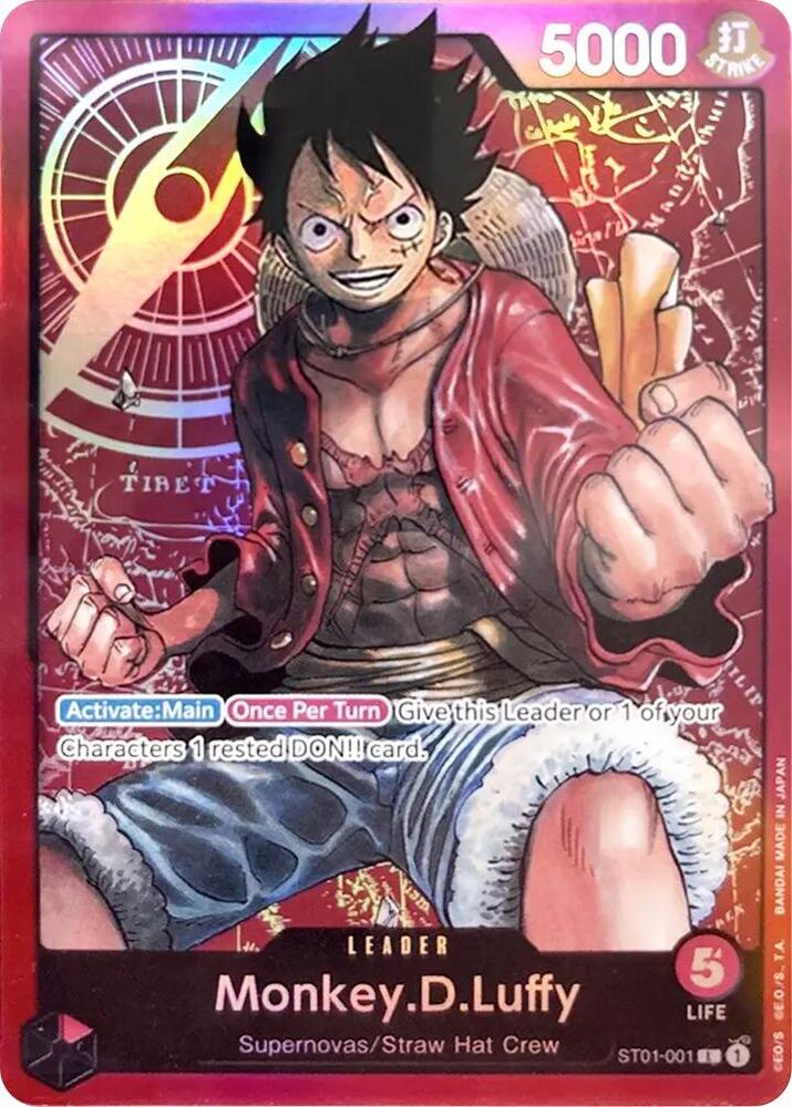 Monkey.D.Luffy ST01-001 (Starter Deck 1: Straw Hat Crew)  - Foil | Good Games North