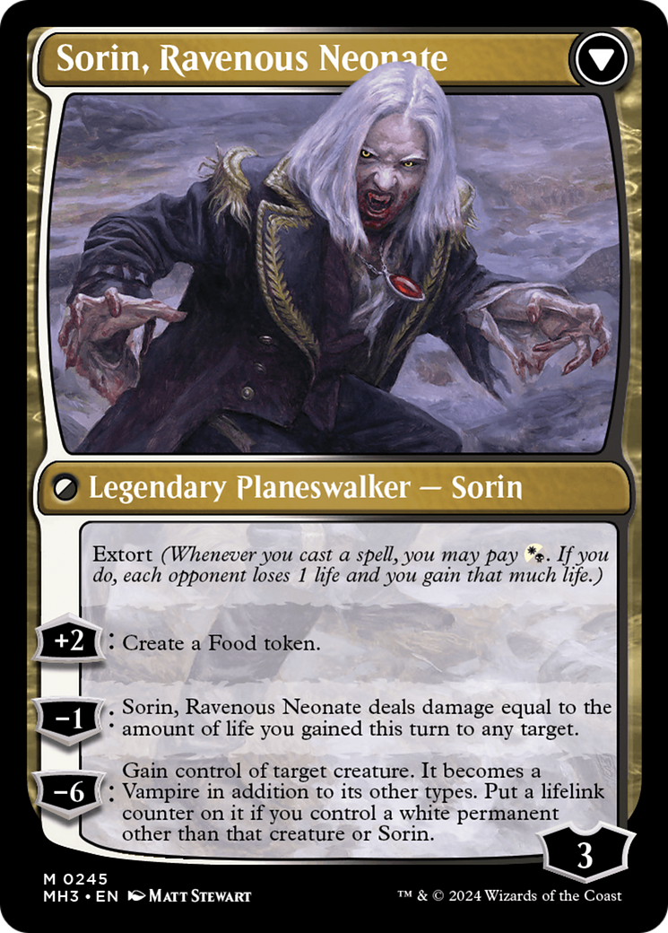 Sorin of House Markov // Sorin, Ravenous Neonate [Modern Horizons 3] | Good Games North