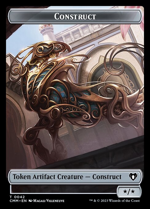 Treasure // Construct (0042) Double-Sided Token [Commander Masters Tokens] | Good Games North