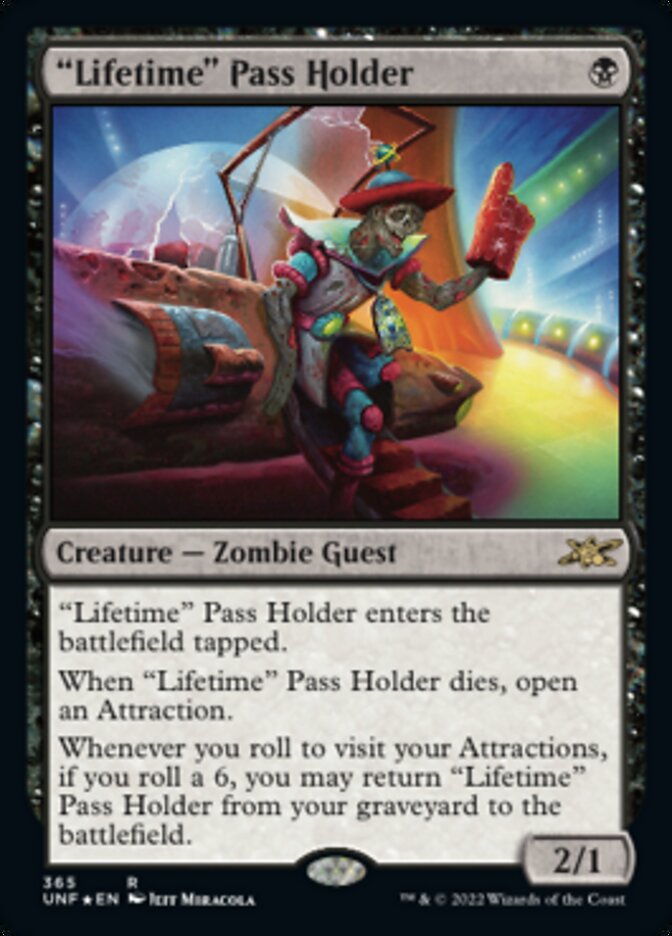 "Lifetime" Pass Holder (Galaxy Foil) [Unfinity] | Good Games North