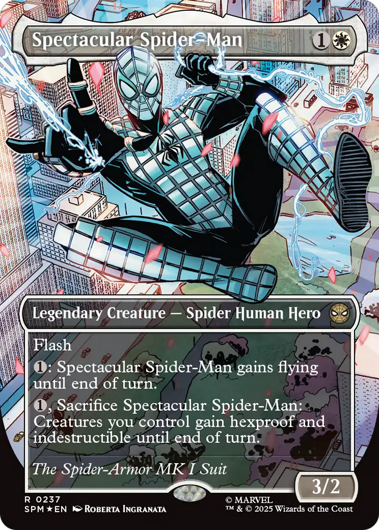 Spectacular Spider-Man (0237) (Borderless) (Textured Foil) [Marvel's Spider-Man] | Good Games North