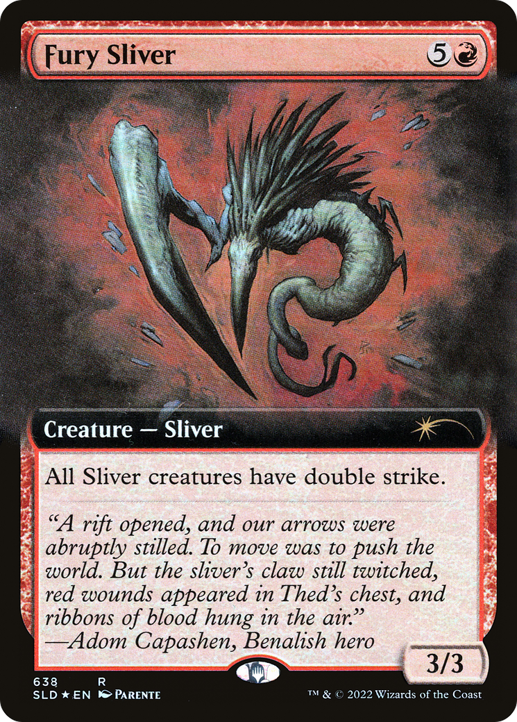 Fury Sliver (Extended Art) [Secret Lair Drop Promos] | Good Games North