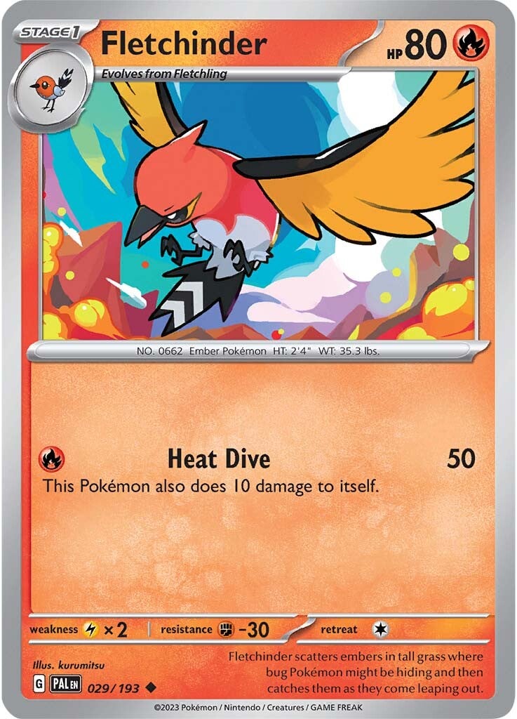 Fletchinder (029/193) [Scarlet & Violet: Paldea Evolved] | Good Games North