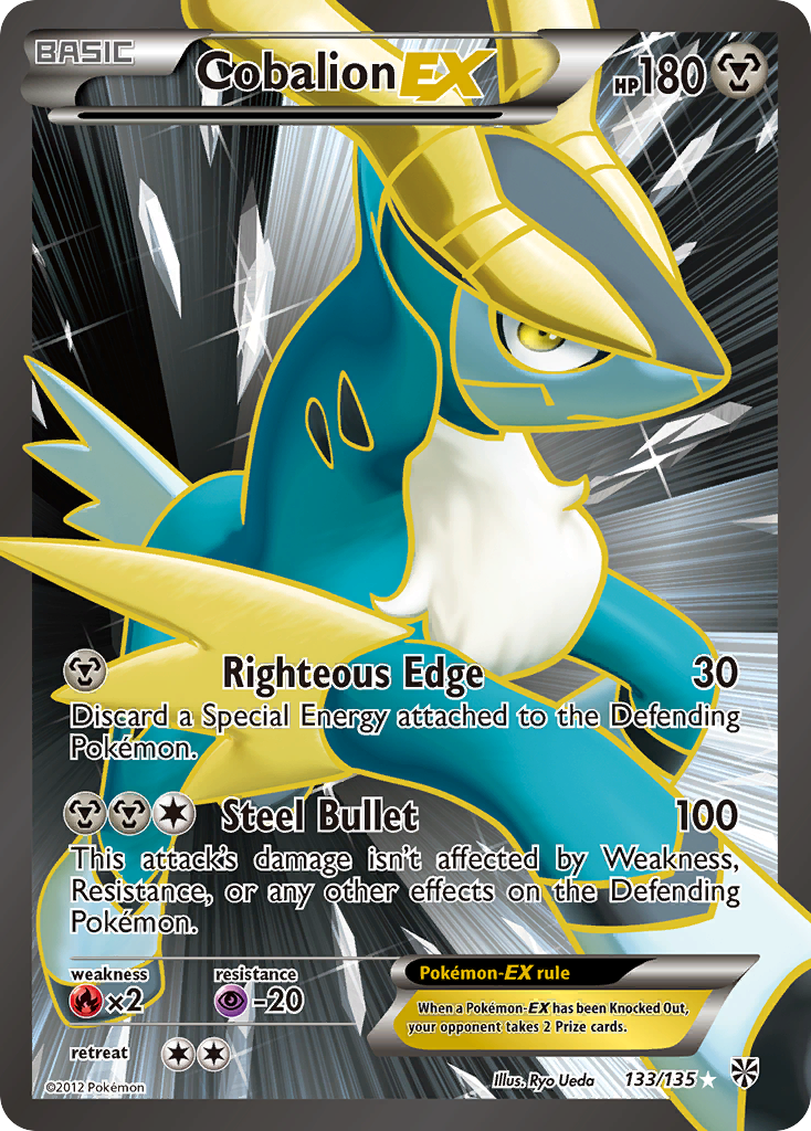 Cobalion EX (133/135) [Black & White: Plasma Storm] | Good Games North