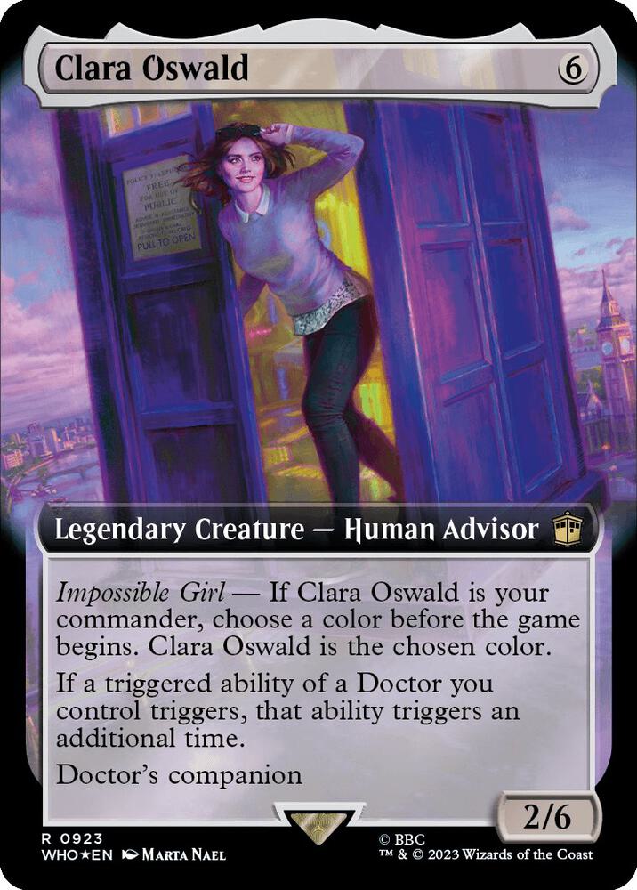 Clara Oswald Extended Art Surge Foil (Universes Beyond: Doctor Who)  - Foil | Good Games North