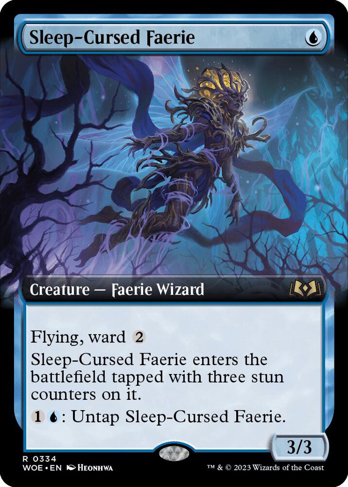 Sleep Cursed Faerie Extended Art (Wilds of Eldraine)  - Foil | Good Games North