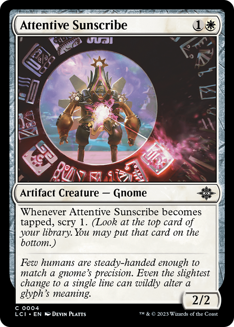Attentive Sunscribe [The Lost Caverns of Ixalan] | Good Games North