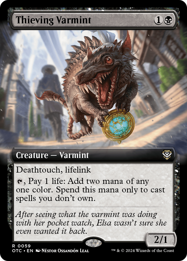 Thieving Varmint (Extended Art) [Outlaws of Thunder Junction Commander] | Good Games North
