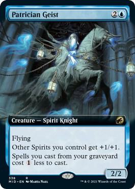 Patrician Geist Extended Art 338/277 (Innistrad: Midnight Hunt)  - Foil | Good Games North