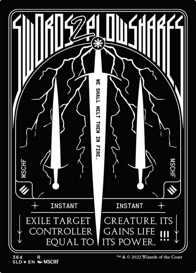 Swords to Plowshares (364) (Foil Etched) [Secret Lair Drop Series] | Good Games North