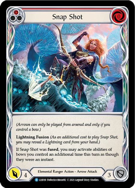 Snap Shot (Red) [LXI010] (Tales of Aria Lexi Blitz Deck)  1st Edition Normal | Good Games North