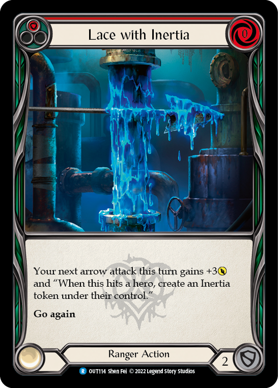 Lace with Inertia (Red) [OUT114] (Outsiders)  Rainbow Foil | Good Games North