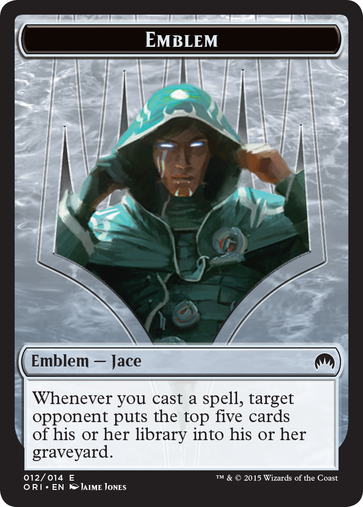 Pest // Jace, Telepath Unbound Emblem Double-Sided Token [Secret Lair: From Cute to Brute Tokens] | Good Games North