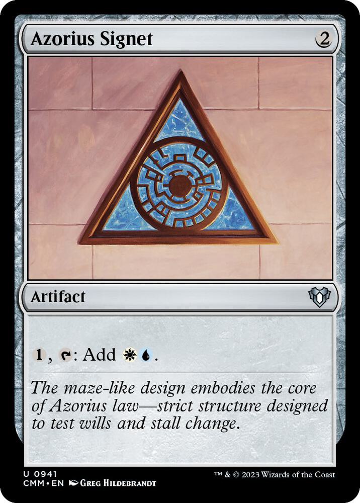 Azorius Signet 941 (Commander Masters)  | Good Games North