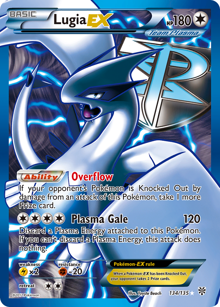 Lugia EX (134/135) [Black & White: Plasma Storm] | Good Games North