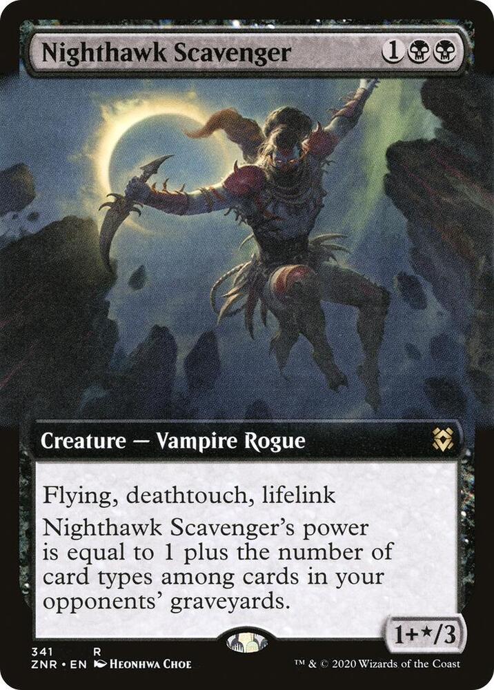 Nighthawk Scavenger Extended Art (Zendikar Rising)  - Foil | Good Games North