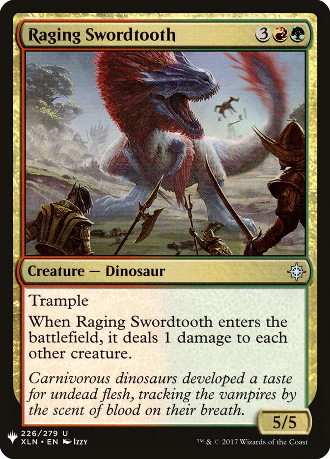 Raging Swordtooth [Mystery Booster] | Good Games North