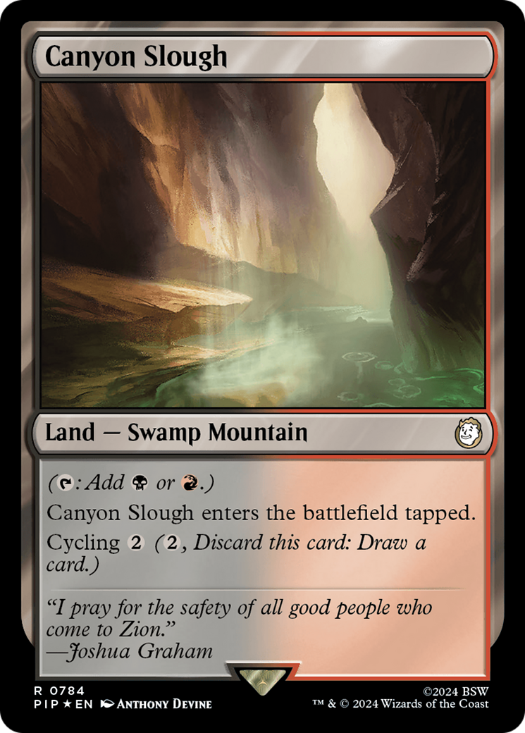 Canyon Slough (Surge Foil) [Fallout] | Good Games North