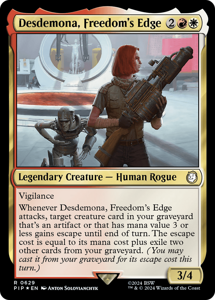 Desdemona, Freedom's Edge (Surge Foil) [Fallout] | Good Games North