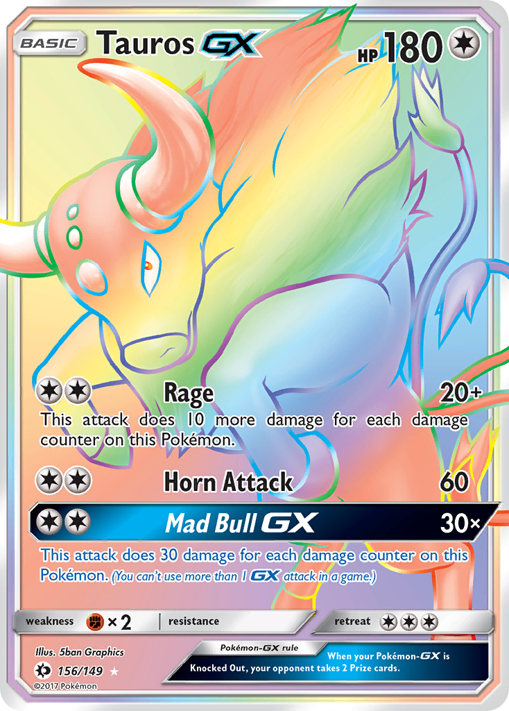 Tauros GX (156/149) [Sun & Moon: Base Set] | Good Games North