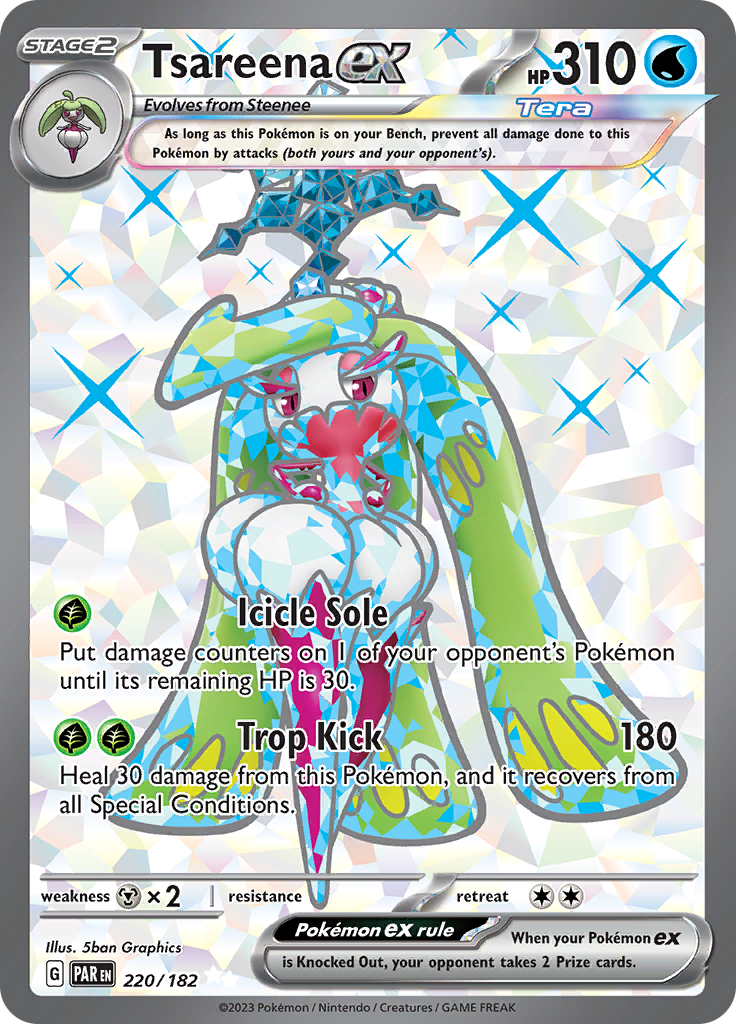 Tsareena ex (220/182) [Scarlet & Violet: Paradox Rift] | Good Games North