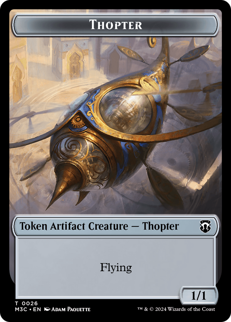 Thopter // Copy Double-Sided Token [Modern Horizons 3 Commander Tokens] | Good Games North