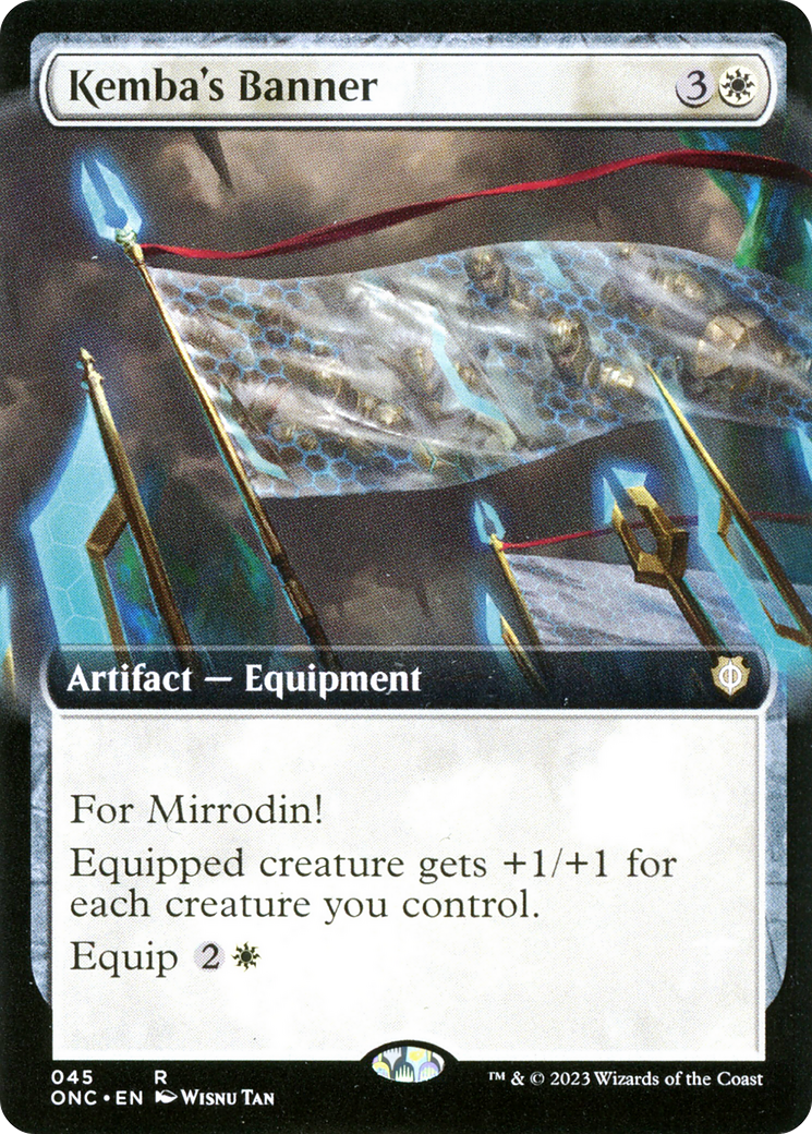 Kemba's Banner (Extended Art) [Phyrexia: All Will Be One Commander] | Good Games North