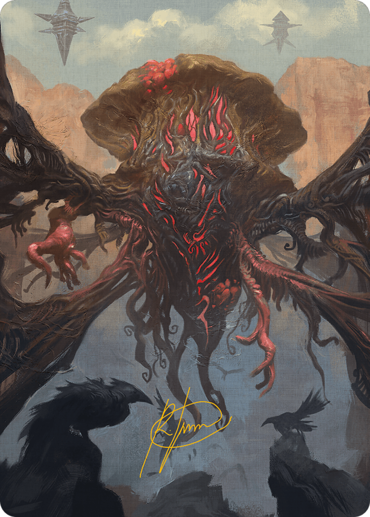 Inversion Behemoth Art Card (Gold-Stamped Signature) [Modern Horizons 3 Art Series] | Good Games North