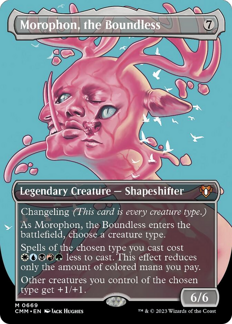 Morophon, the Boundless (Borderless Profile) [Commander Masters] | Good Games North