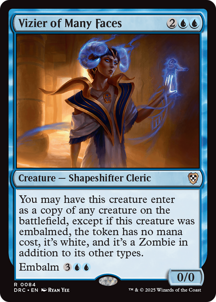 Vizier of Many Faces [Aetherdrift Commander] | Good Games North