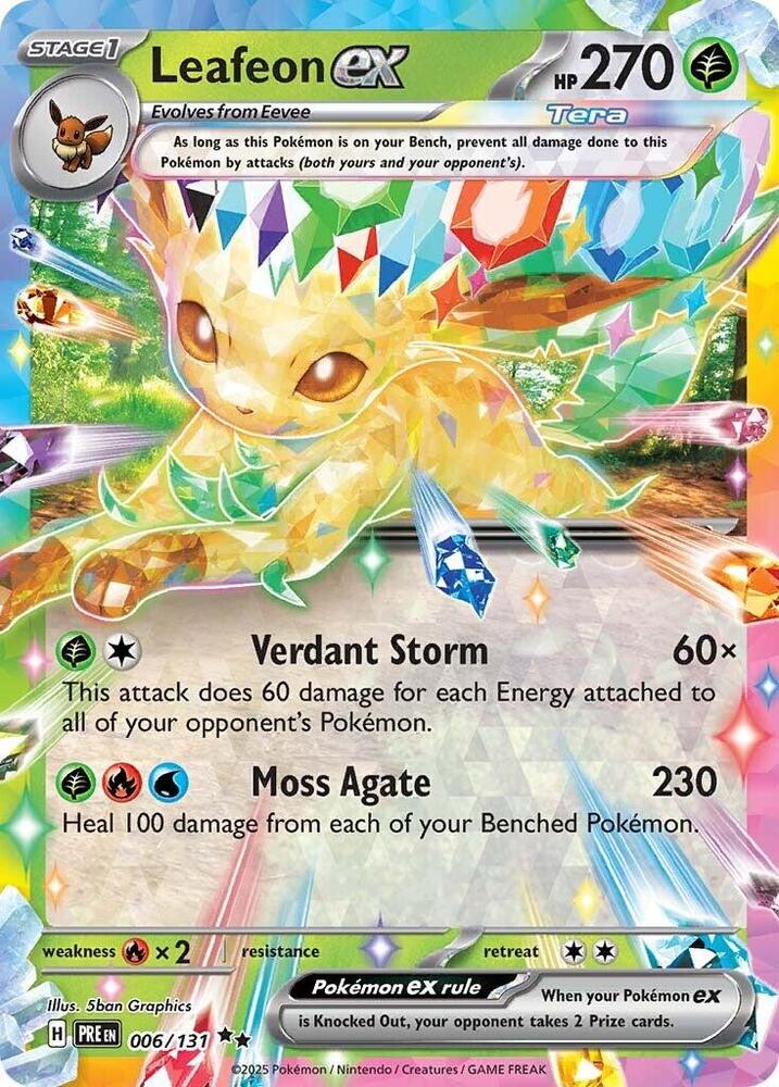 Leafeon ex (006/131) [Scarlet & Violet: Prismatic Evolutions] | Good Games North