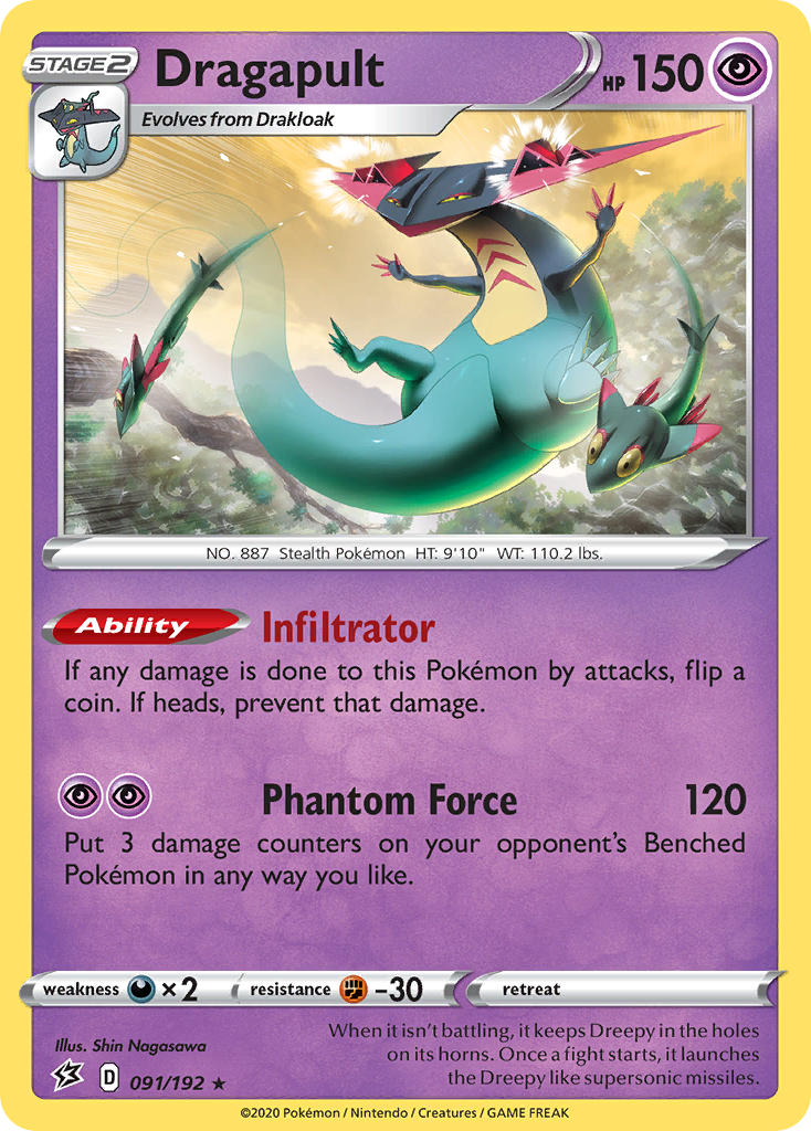 Dragapult (091/192) (Theme Deck Exclusive) [Sword & Shield: Rebel Clash] | Good Games North