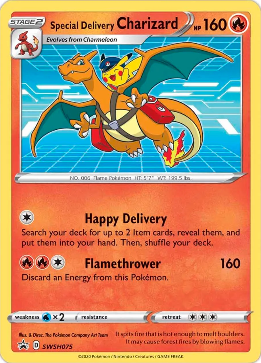 Special Delivery Charizard (SWSH075) [Sword & Shield: Black Star Promos] | Good Games North