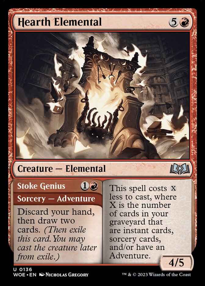 Hearth Elemental // Stoke Genius (Wilds of Eldraine)  - undefined | Good Games North