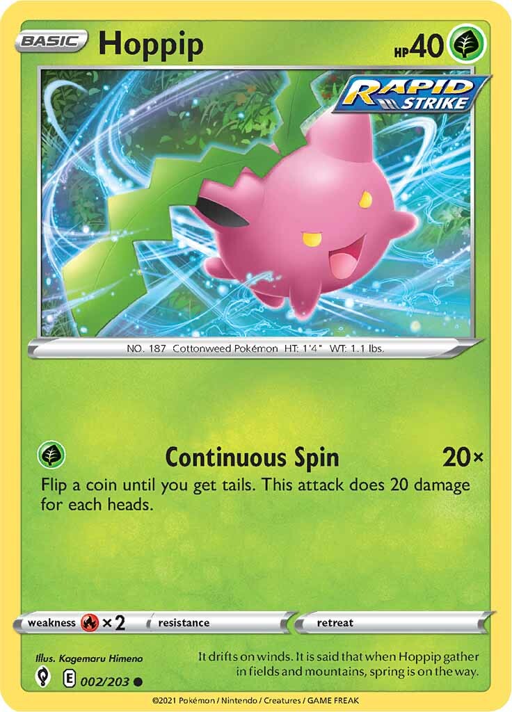 Hoppip (002/203) [Sword & Shield: Evolving Skies] | Good Games North