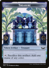 Boar // Treasure Double-Sided Token [Outlaws of Thunder Junction Commander Tokens] | Good Games North