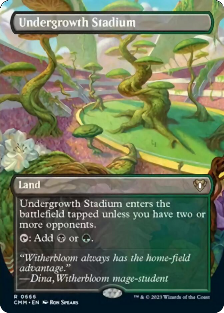 Undergrowth Stadium (Borderless Alternate Art) [Commander Masters] | Good Games North