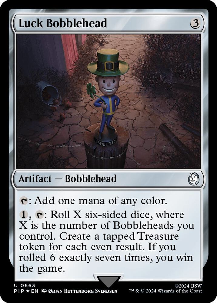 Luck Bobblehead 663/326 (Universes Beyond: Fallout)  - Surge Foil | Good Games North