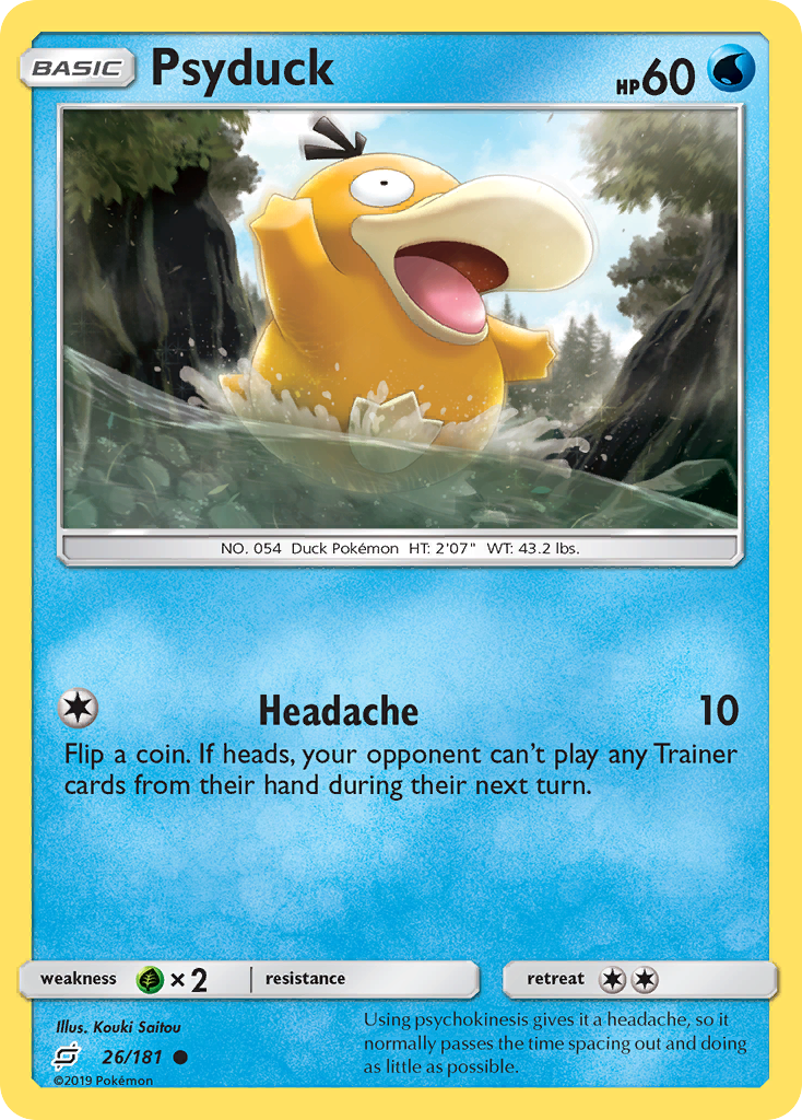 Psyduck (26/181) [Sun & Moon: Team Up] | Good Games North