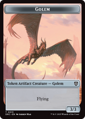 Construct // Golem (0013) Double-Sided Token [Aetherdrift Tokens] | Good Games North