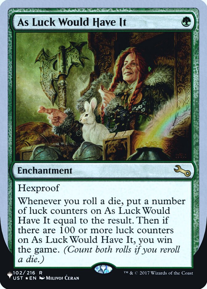 As Luck Would Have It (Unfinity Foil Edition) [The List] | Good Games North