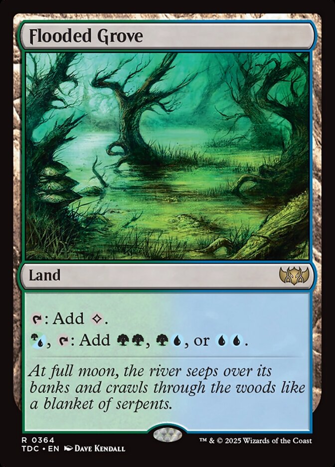 Flooded Grove (Commander: Tarkir: Dragonstorm)  | Good Games North