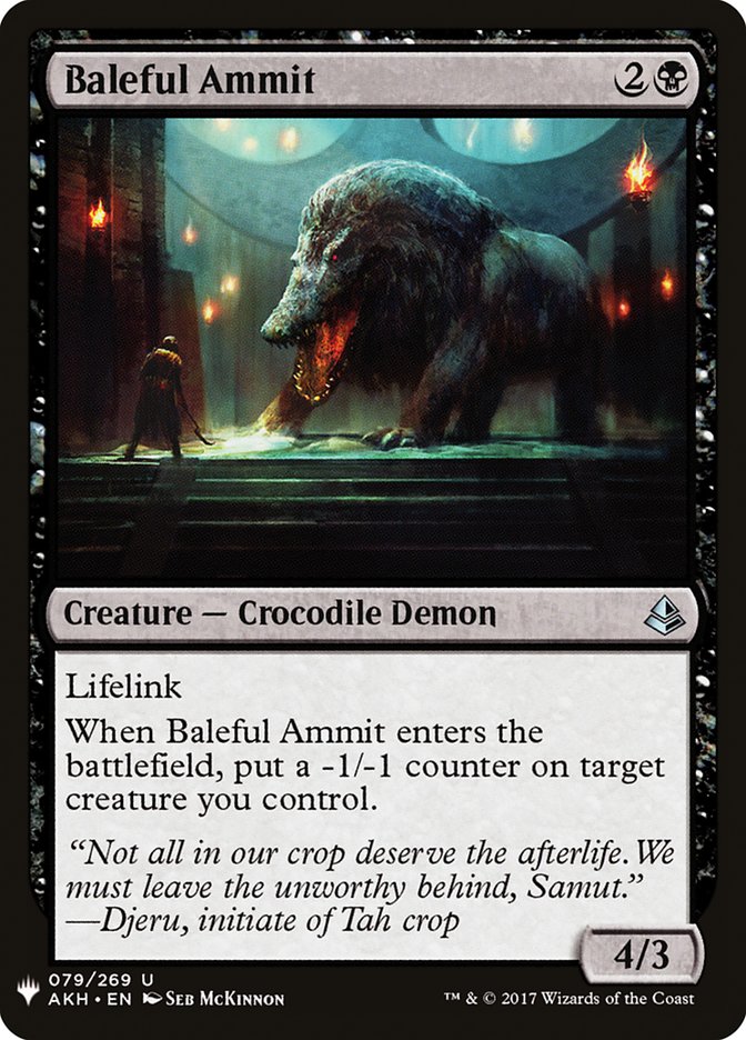 Baleful Ammit [Mystery Booster] | Good Games North