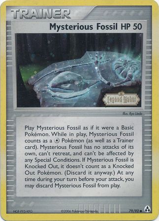 Mysterious Fossil (79/92) (Stamped) [EX: Legend Maker] | Good Games North